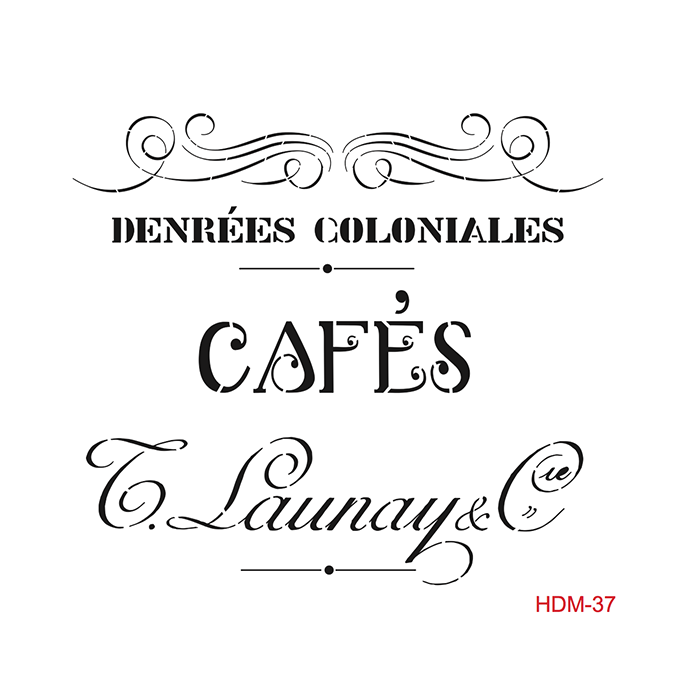 Cadence Home Dekor Stencil HDM037 ( 25 x 25 )