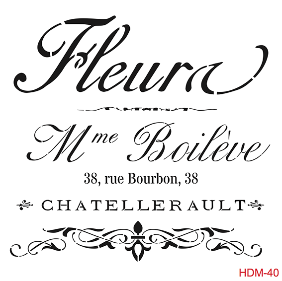 Cadence Home Dekor Stencil HD040 ( 45 x 45 )