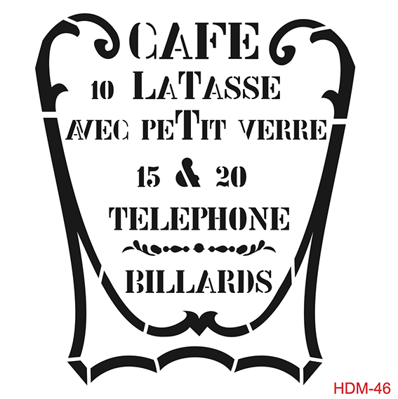 Cadence Home Dekor Stencil HDM046 ( 25 x 25 )