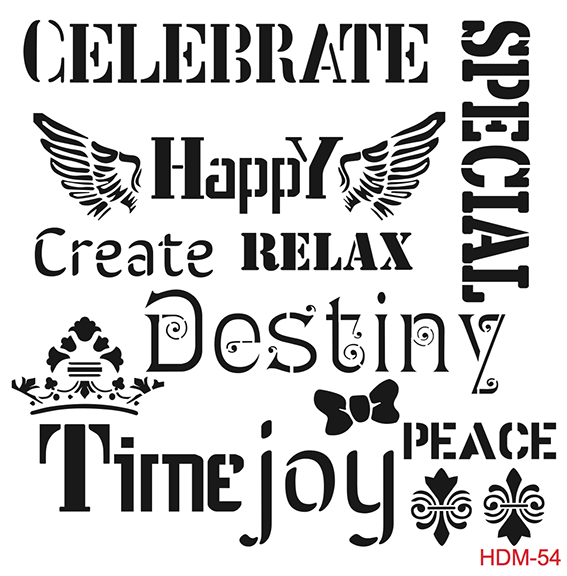 Cadence Home Dekor Stencil HDM054 ( 25 x 25 )