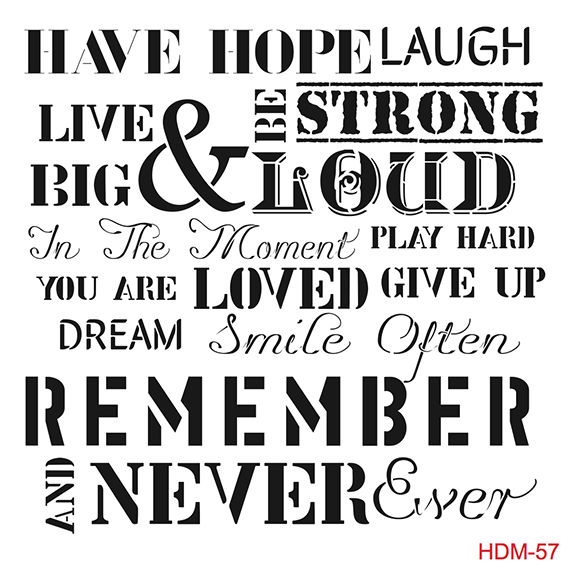 Cadence Home Dekor Stencil HD057 ( 45 x 45 )