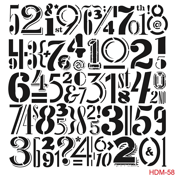 Cadence Home Dekor Stencil HD058 ( 45 x 45 )