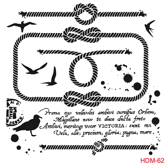 Cadence Home Dekor Stencil HDM062 ( 25 x 25 )