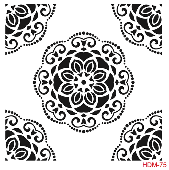 Cadence Home Dekor Stencil HD075 ( 45 x 45 )
