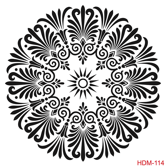 Cadence Home Dekor Stencil HD114 ( 45 x 45 )