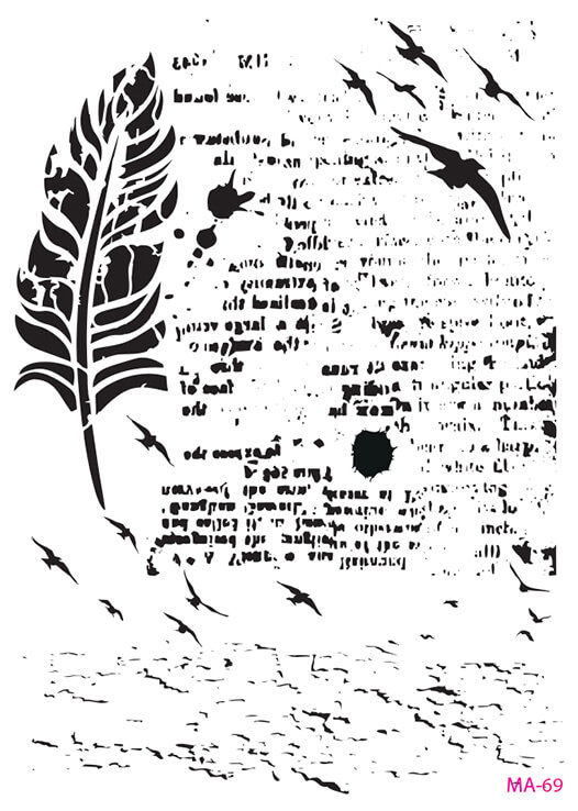 MA69 Mix Media Stencil