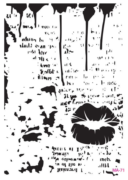 MA71 Mix Media Stencil