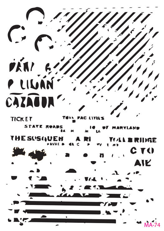 MA74 Mix Media Stencil