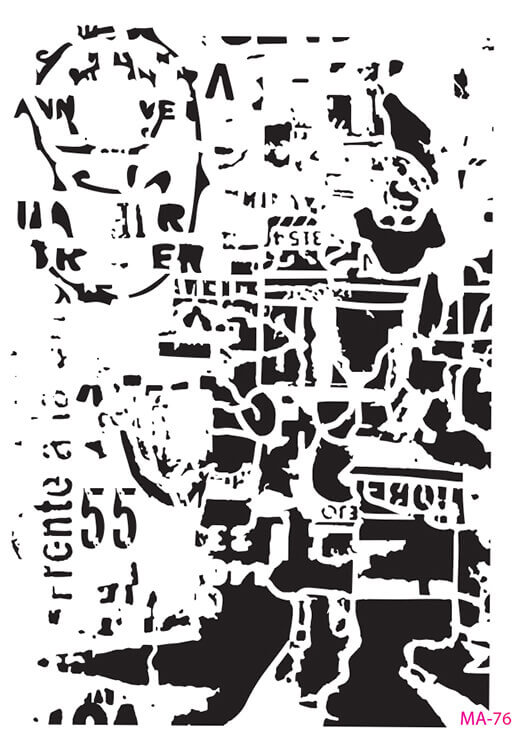 MA76 Mix Media Stencil
