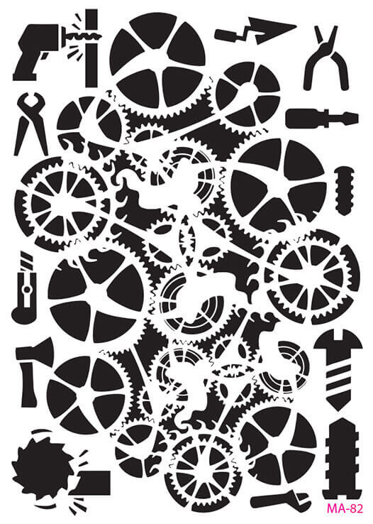 MA82 Mix Media Stencil