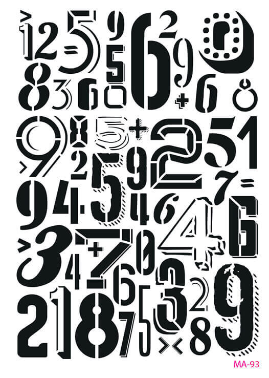 MA93 Mix Media Stencil