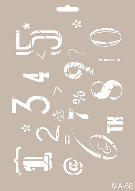 MA58 Mix Media Stencil