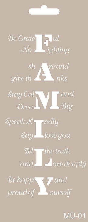 MU01 Mix Media Stencil