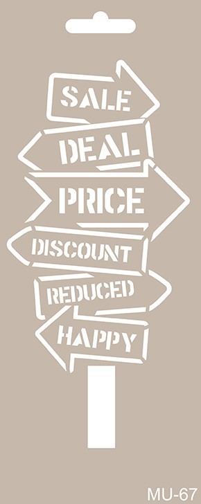 MU67 Mix Media Stencil