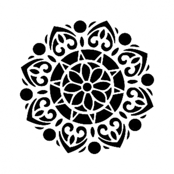 YB03 22x22 Yuvarlak Seri Stencil 