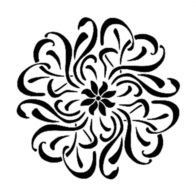 YB070 22x22 Yuvarlak Seri Stencil 