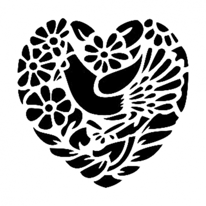 YB57 22x22 Yuvarlak Seri Stencil 