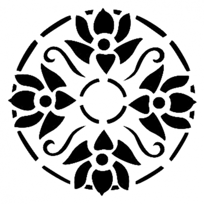 YB64 22x22 Yuvarlak Seri Stencil 