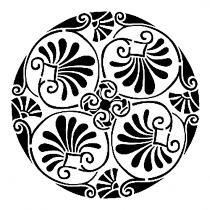 YB68 22x22 Yuvarlak Seri Stencil 