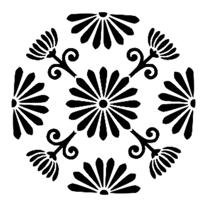 YB69 22x22 Yuvarlak Seri Stencil 