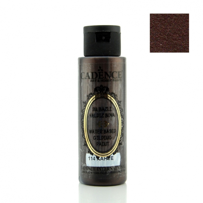 114 Kahverengi-Su Bazlı Yaldız 70ML(cc)