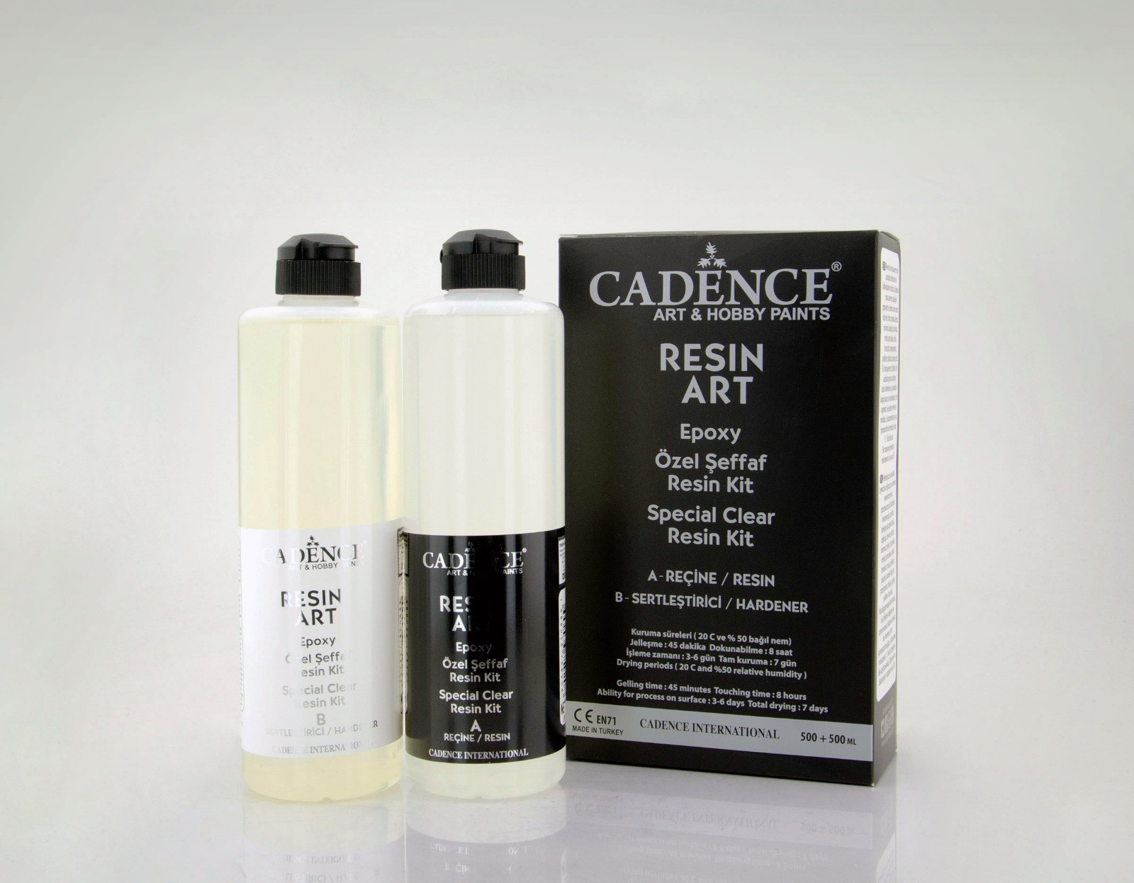 Cadence Resin Art Şeffaf Epoksi Takım 500 ML