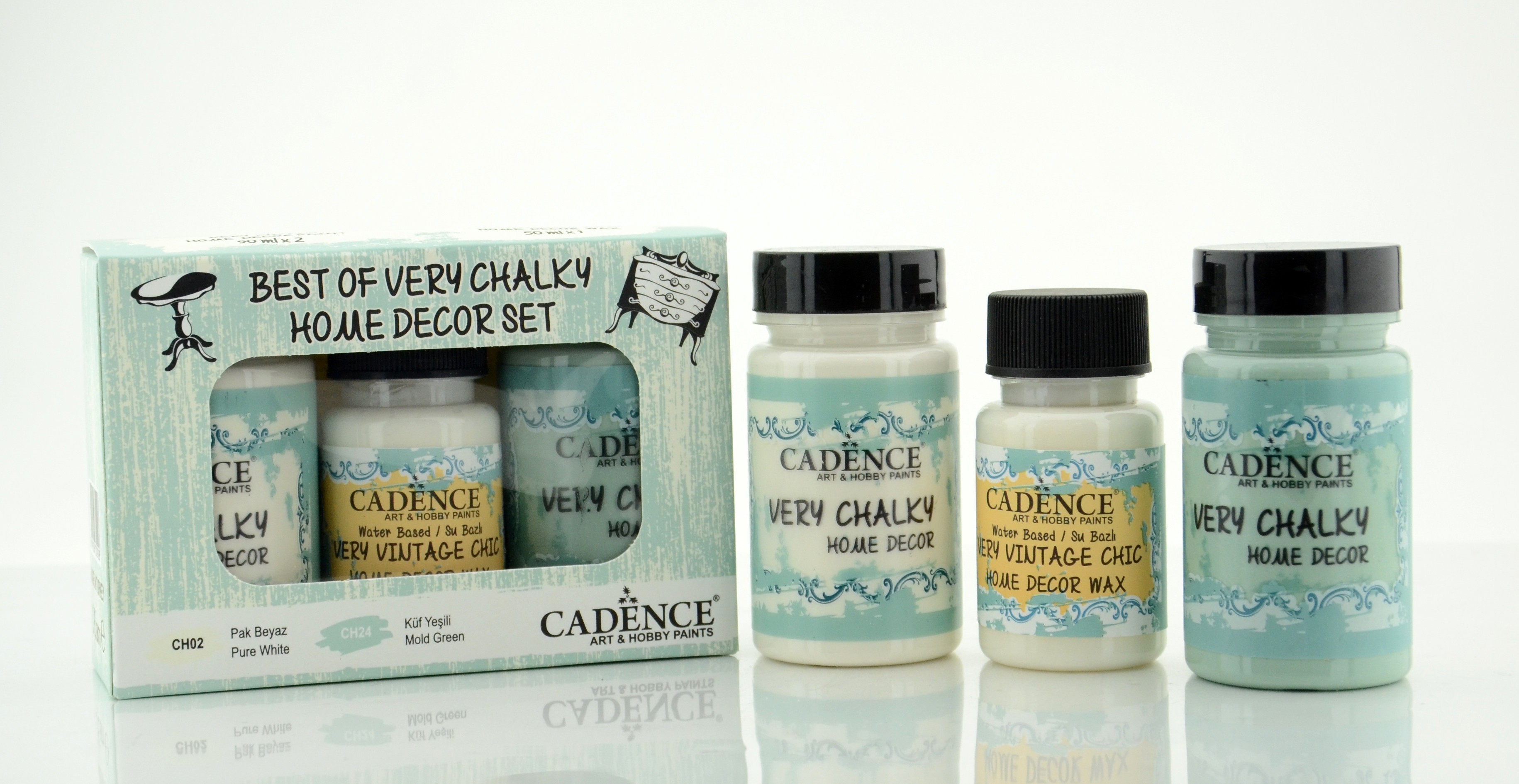 Pak Beyaz ve Küf Yeşili Cadence Very Chalky Set 1 - CH02-CH24