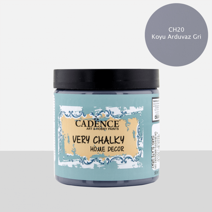 Koyu Arduvaz Gri Mavi Cadence Very Chalky Home Decor CH20 500 ML