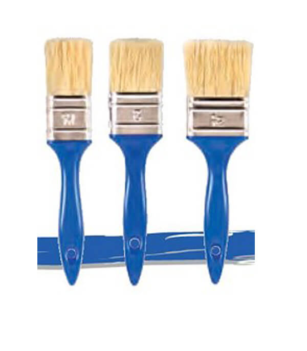 Ekonomik Zemin Kestirme ve Eskitme Fırçası 3 lü Set(mavi )