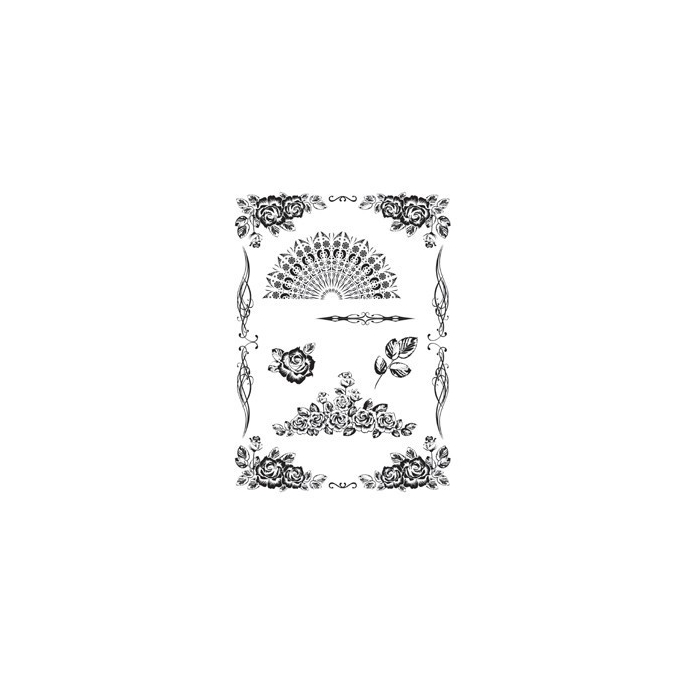 Cadence Siyah Rub On Transfer R-304 (25x35)