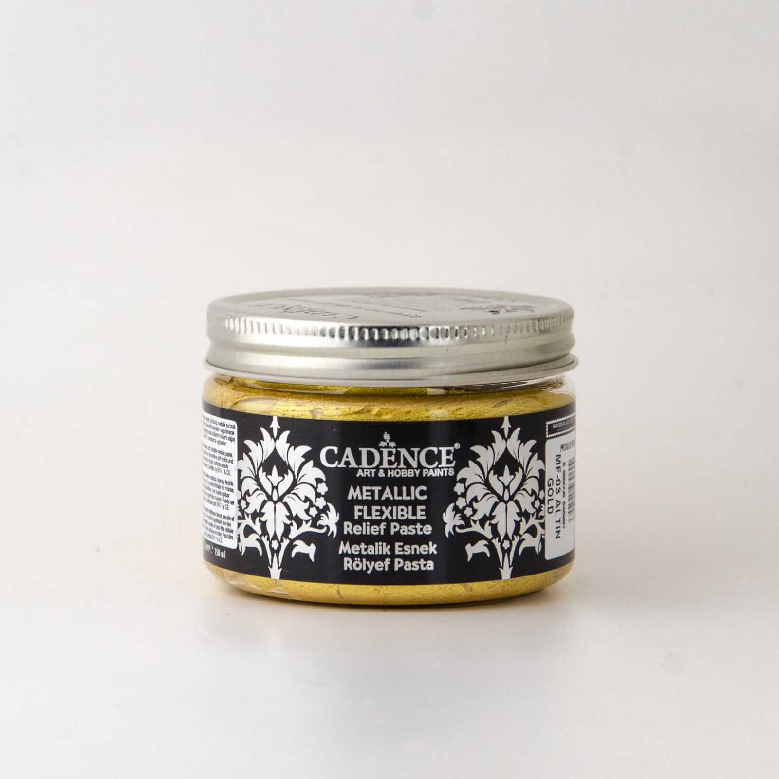 Altın Cadence Metalik Esnek Rölyef Pasta - MF03