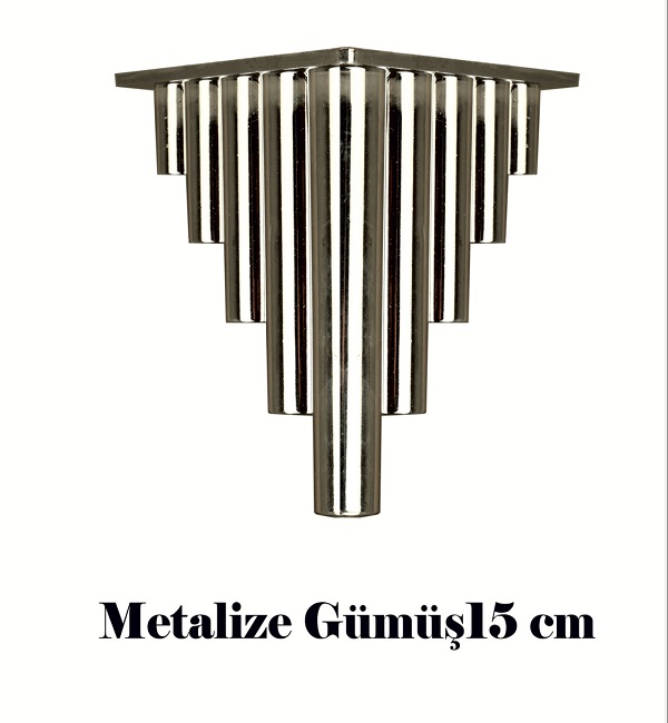 Sütun Ayak 15 cm - Altın Gümüş Siyah Beyaz-143621