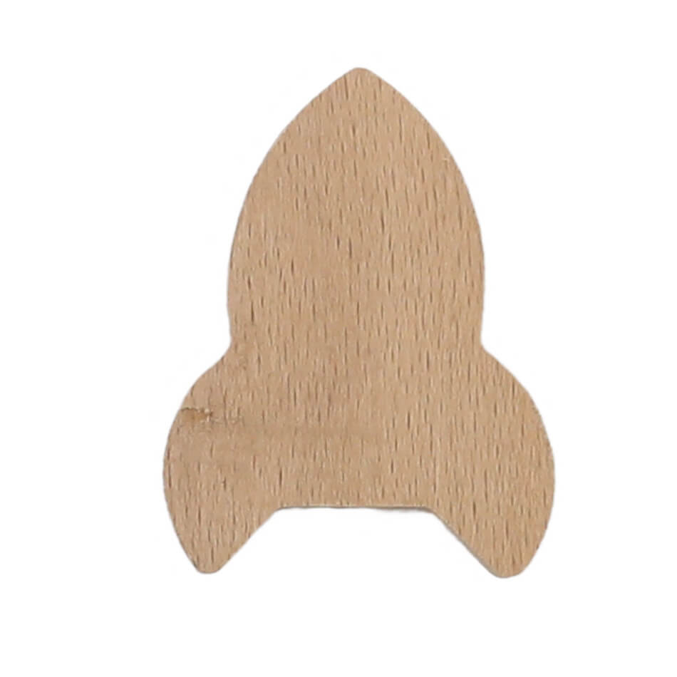 Boyanabilir Çocuk Odası Kulp - DOĞAL AĞAÇ KULP ROKET