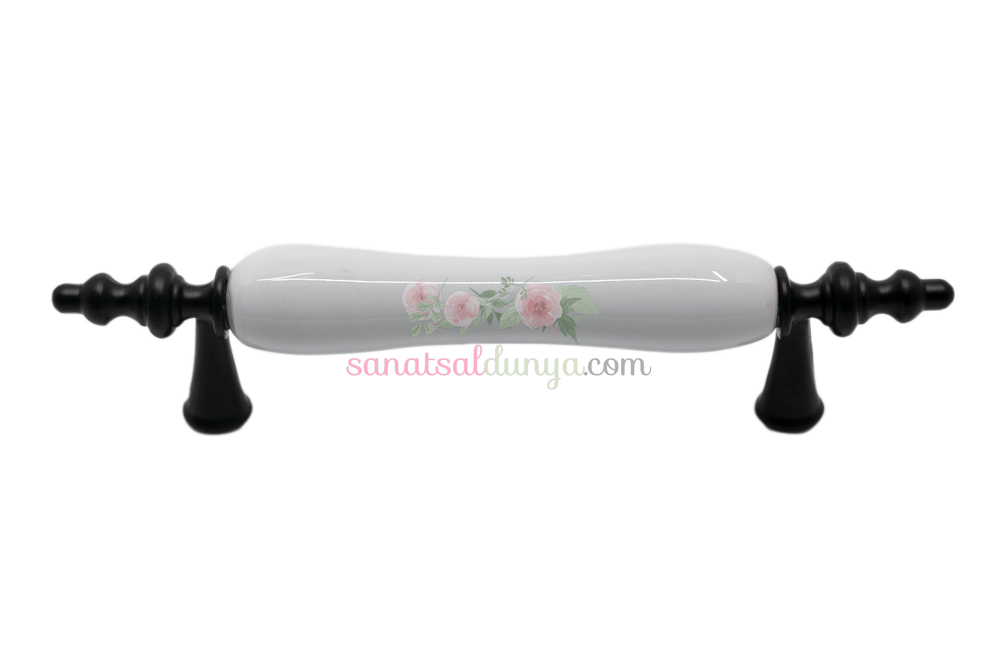 Feri Porselen Gövde Mat Siyah Kulp