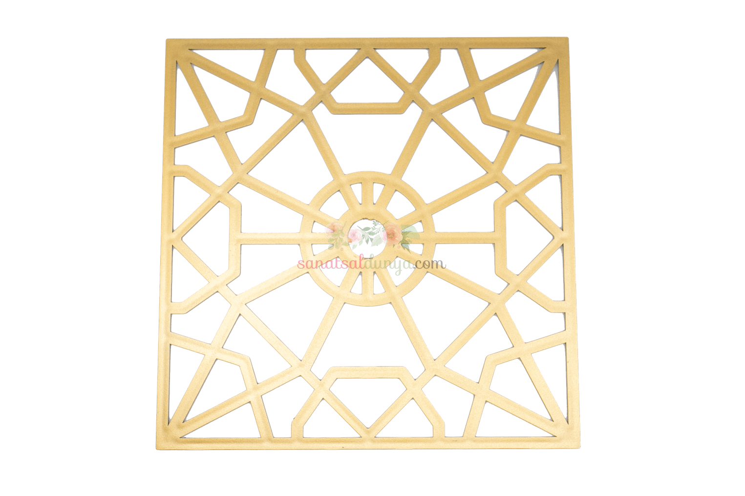 Selçuklu Kare Süs Altın 24x24 CM