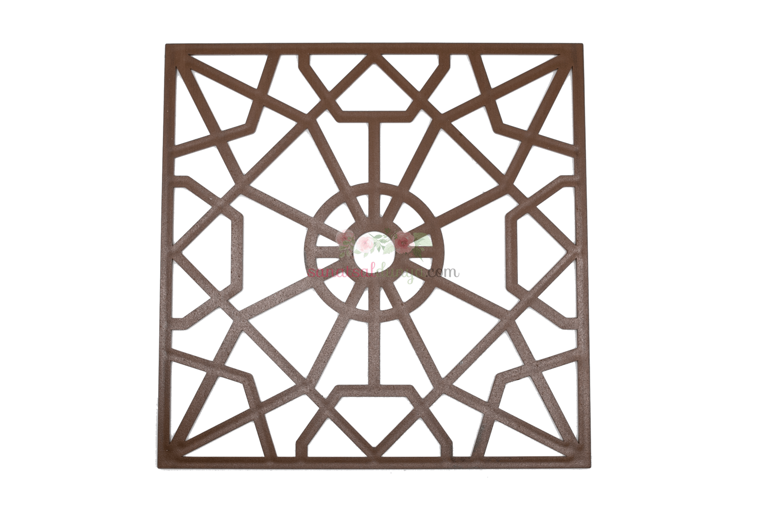 Selçuklu Kare Süs Ceviz 24x24 CM