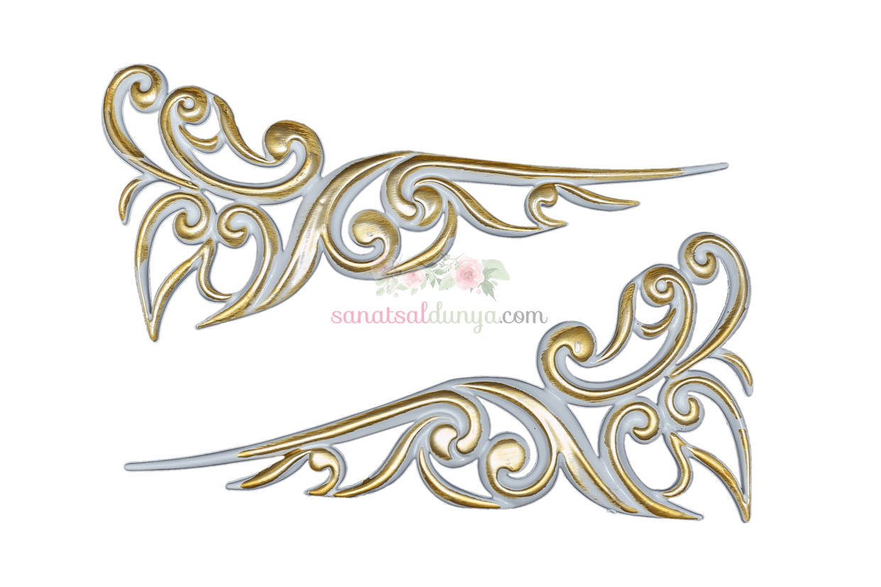 Sevde Süs Beyaz Altın (2'li) (38*17)