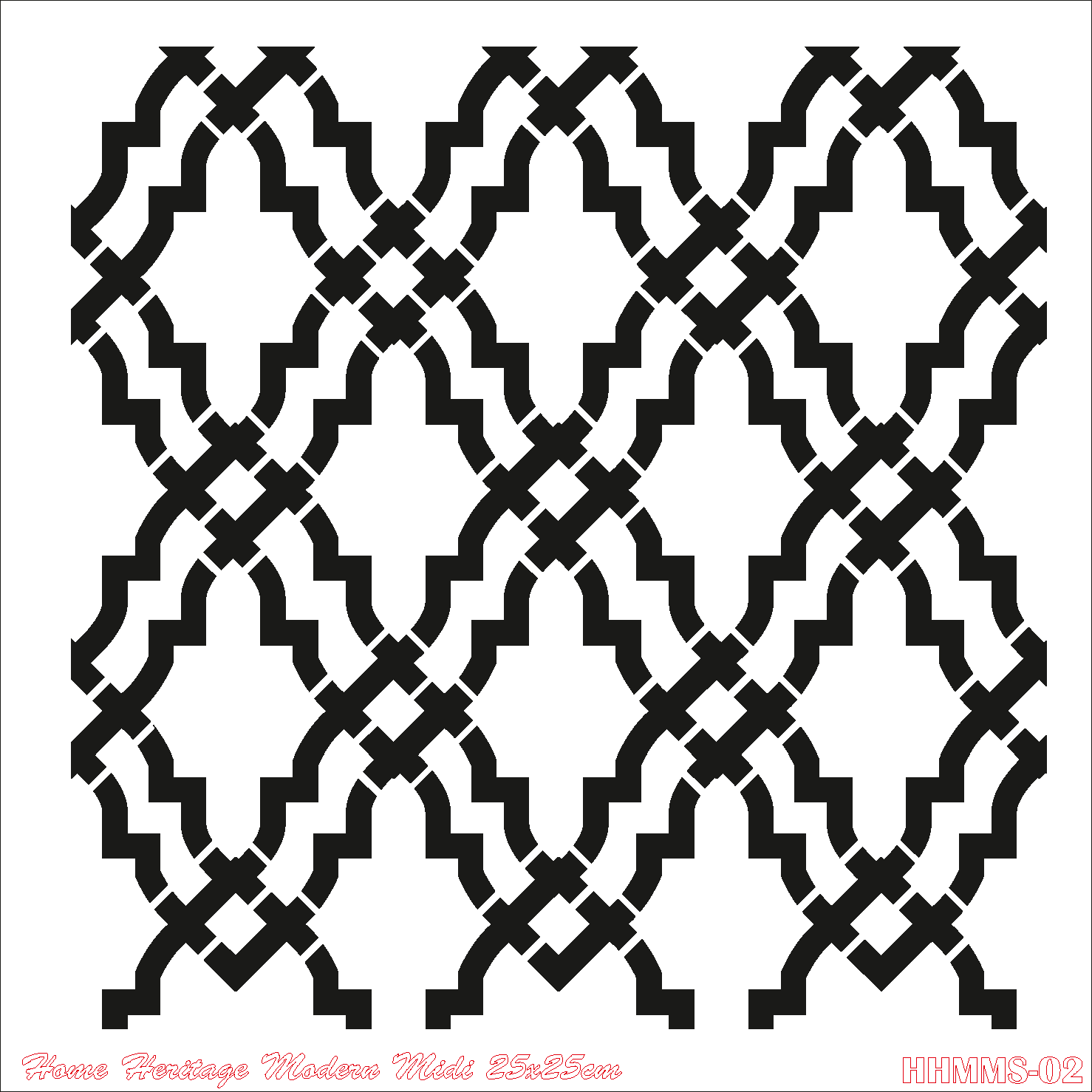 HOME HERITAGE MODERN MIDI 25X25CM HHMMS-02