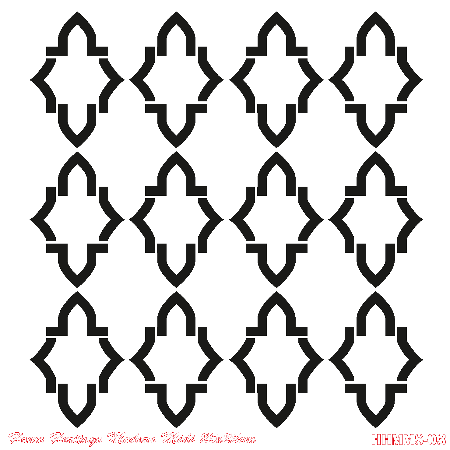 HOME HERITAGE MODERN MIDI 25X25CM HHMMS-03