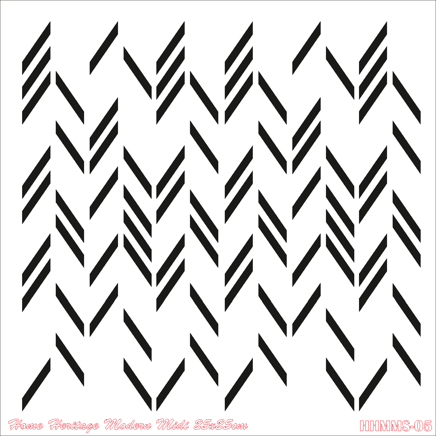 HOME HERITAGE MODERN MIDI 25X25CM HHMMS-05