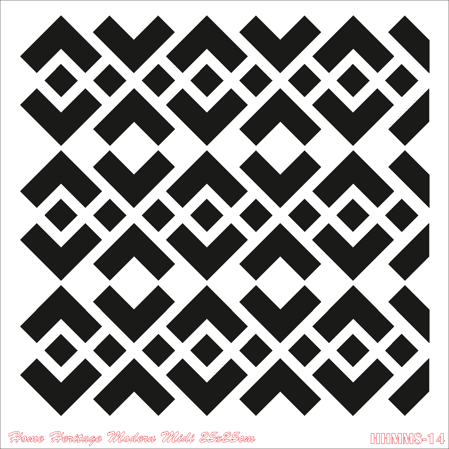 HOME HERITAGE MODERN MIDI 25X25CM HHMMS-14