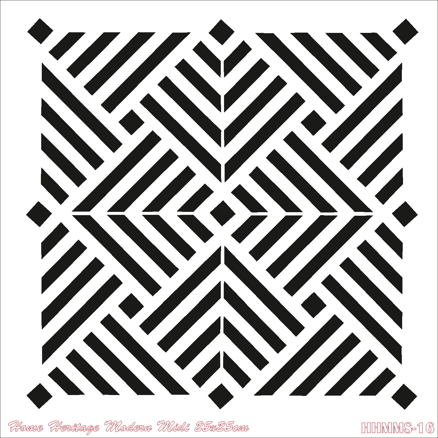 HOME HERITAGE MODERN MIDI 25X25CM HHMMS-16