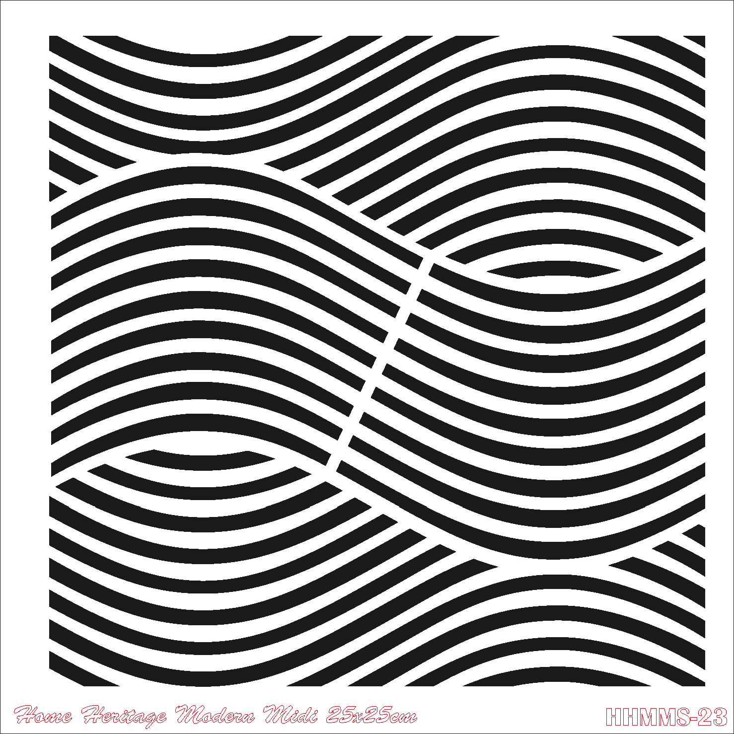 HOME HERITAGE MODERN MIDI 25X25CM HHMMS- 23
