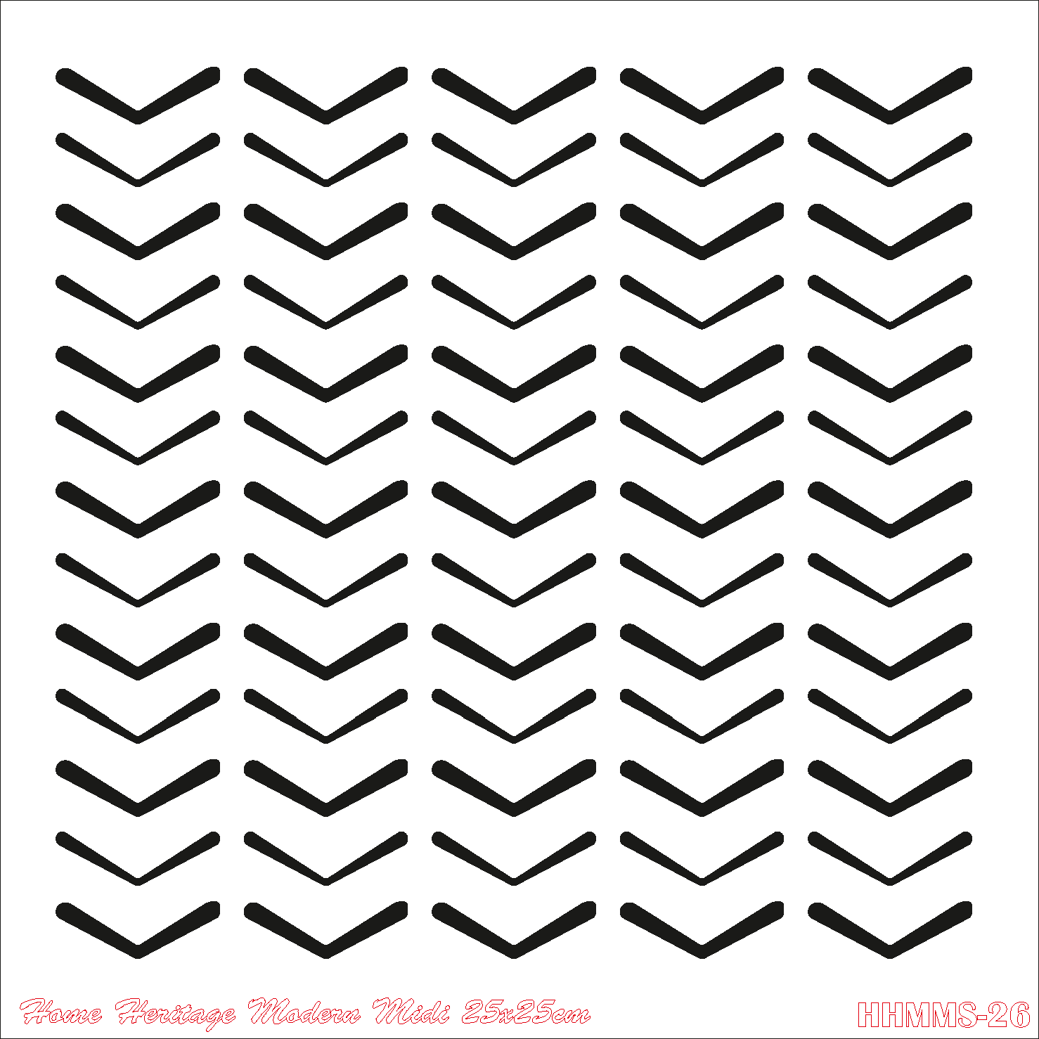 HOME HERITAGE MODERN MIDI 25X25CM HHMMS- 26