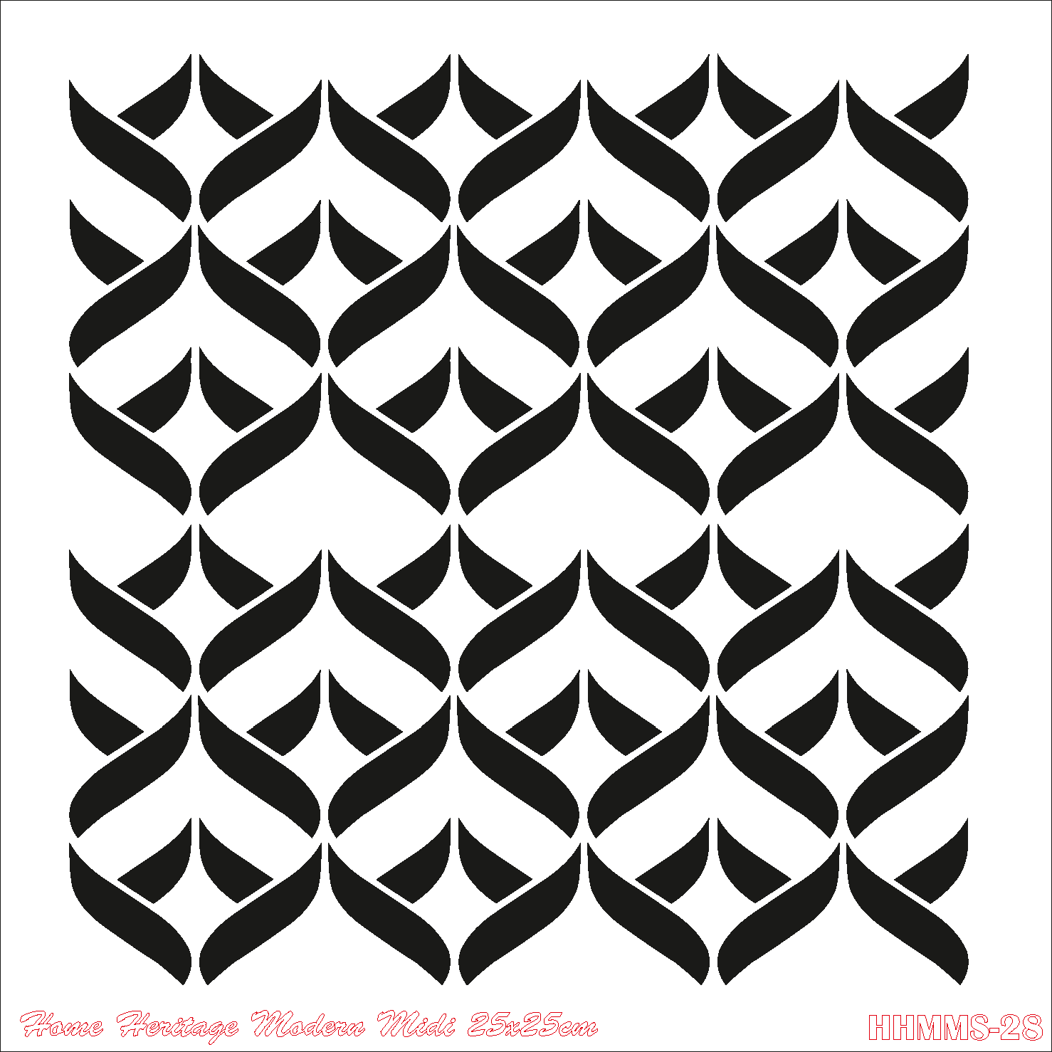 HOME HERITAGE MODERN MIDI 25X25CM HHMMS- 28