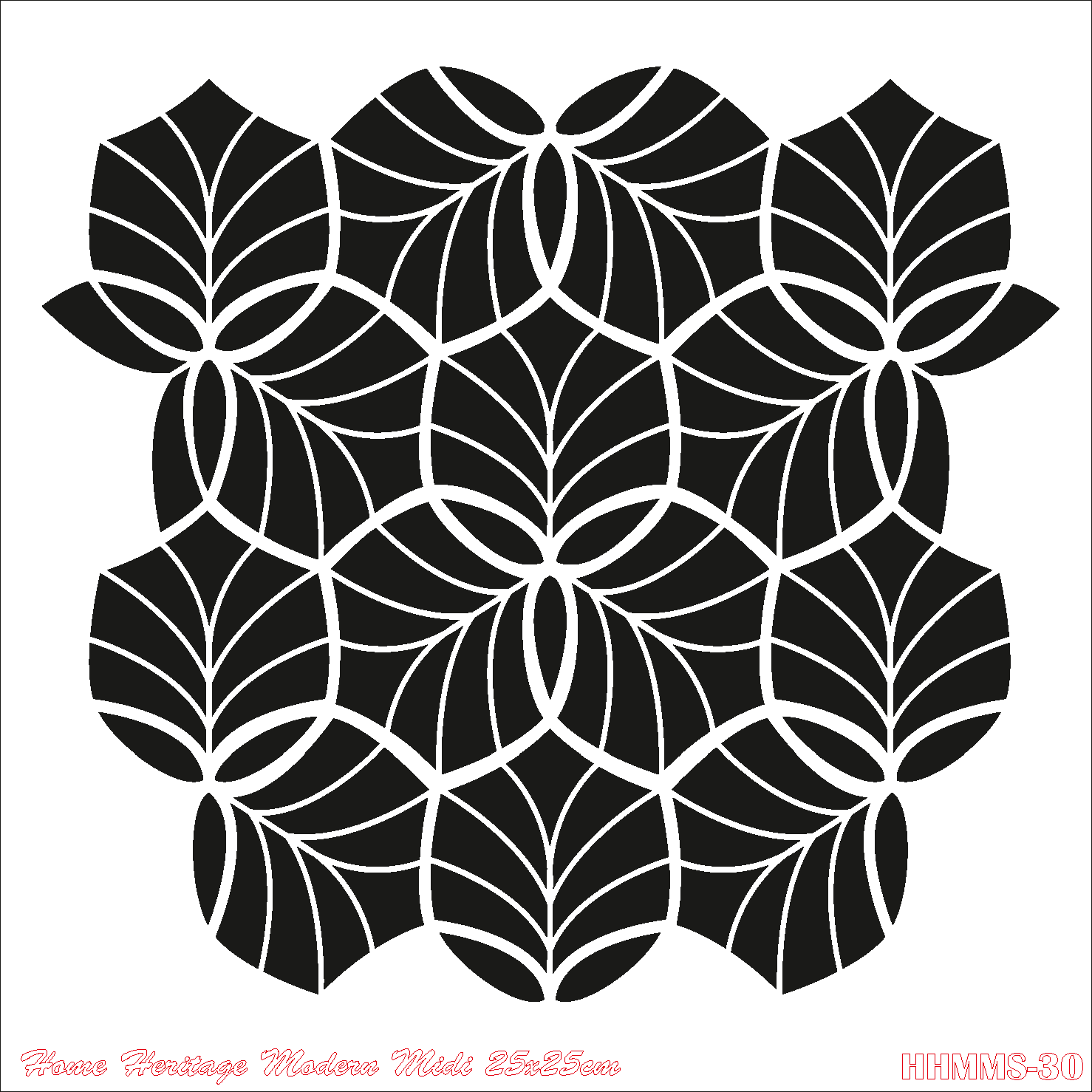 HOME HERITAGE MODERN MIDI 25X25CM HHMMS- 30