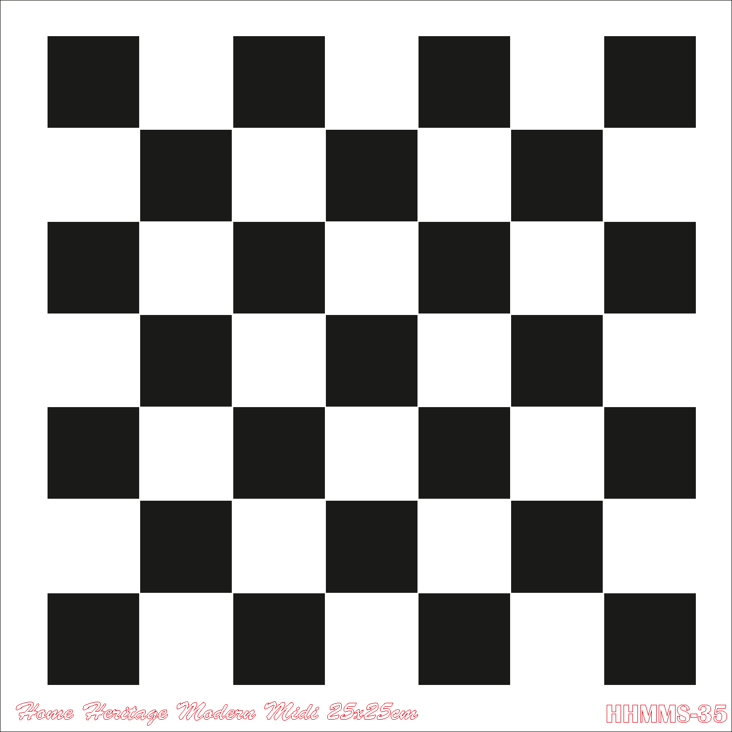 HOME HERITAGE MODERN MIDI 25X25CM HHMMS- 34