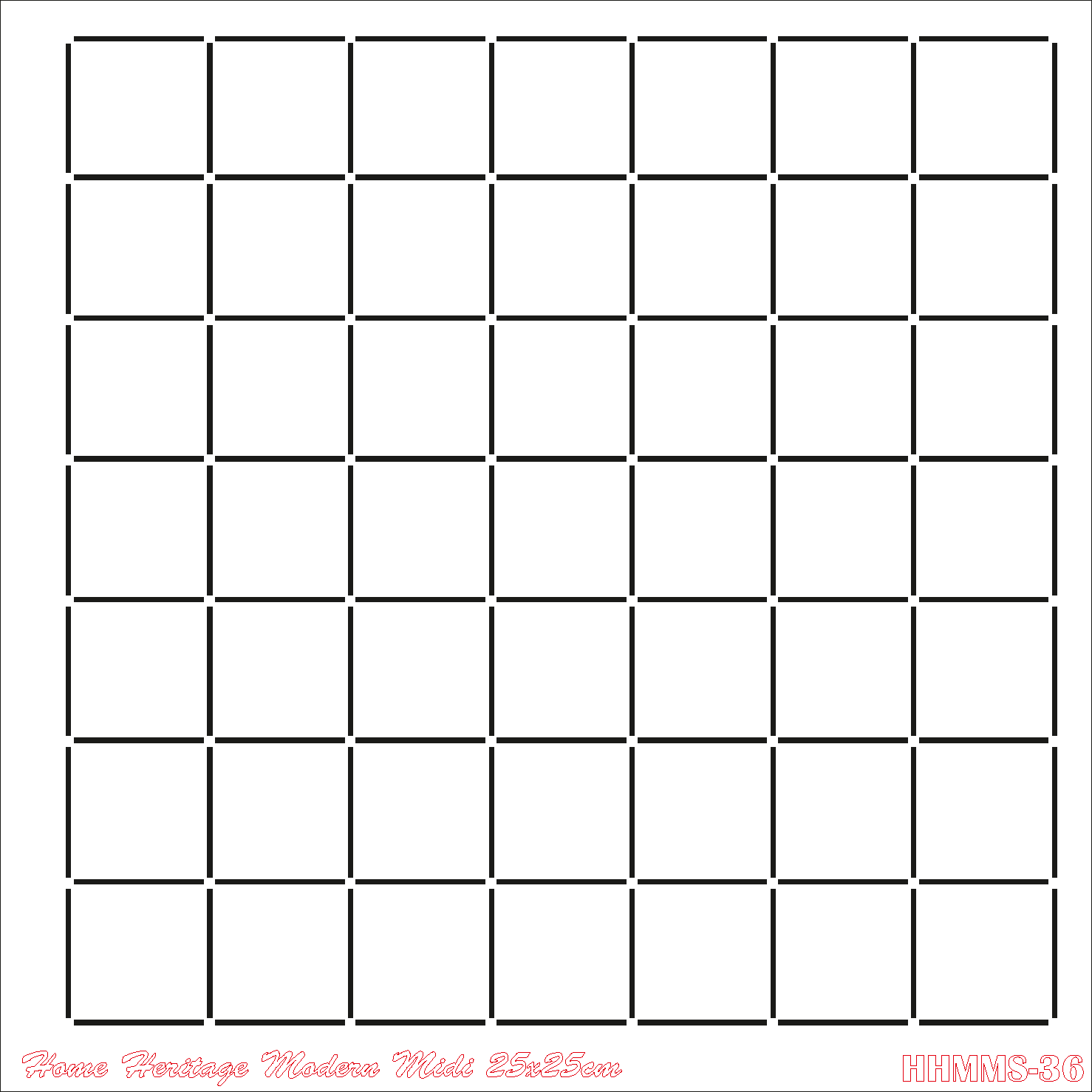 HOME HERITAGE MODERN MIDI 25X25CM HHMMS- 36