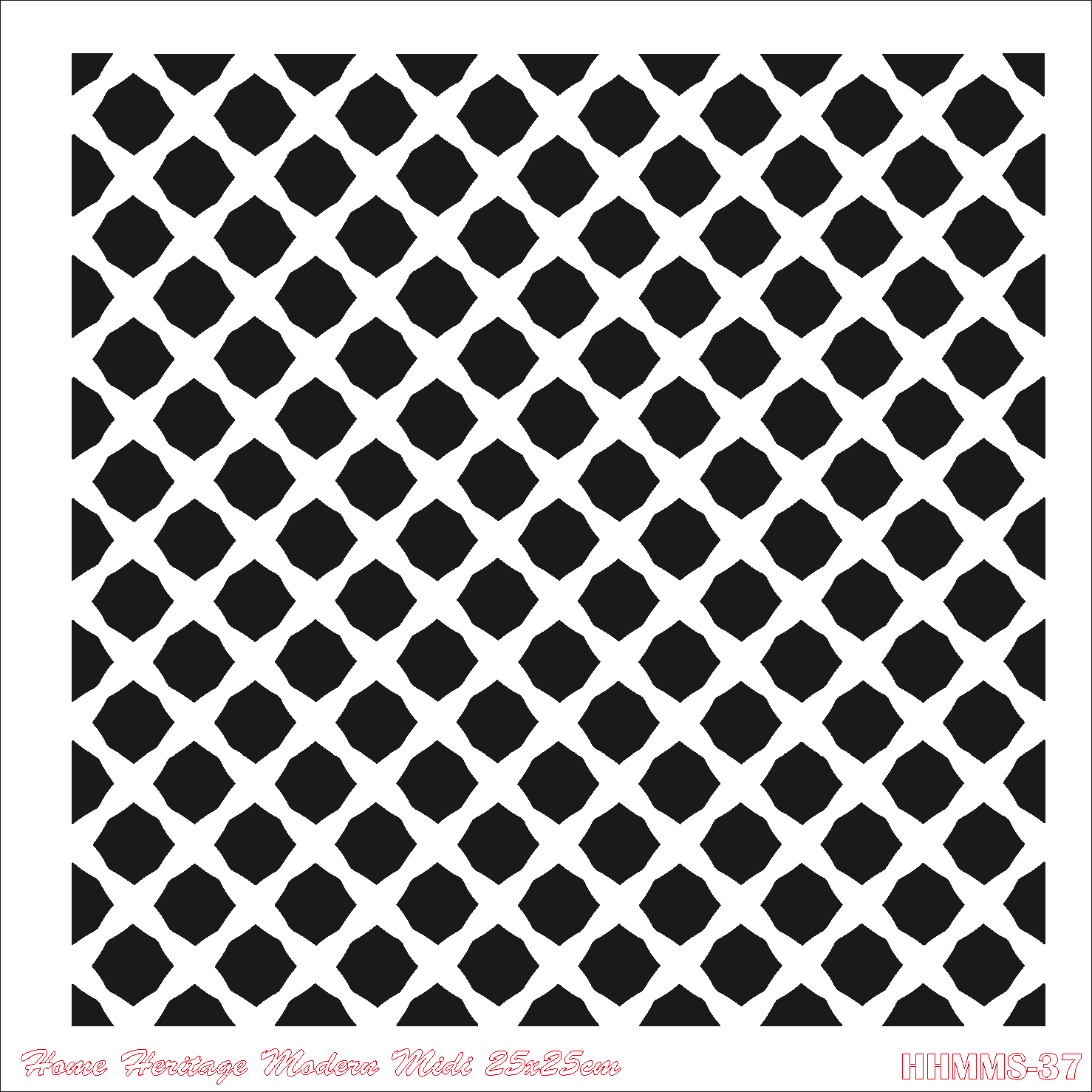 HOME HERITAGE MODERN MIDI 25X25CM HHMMS- 37