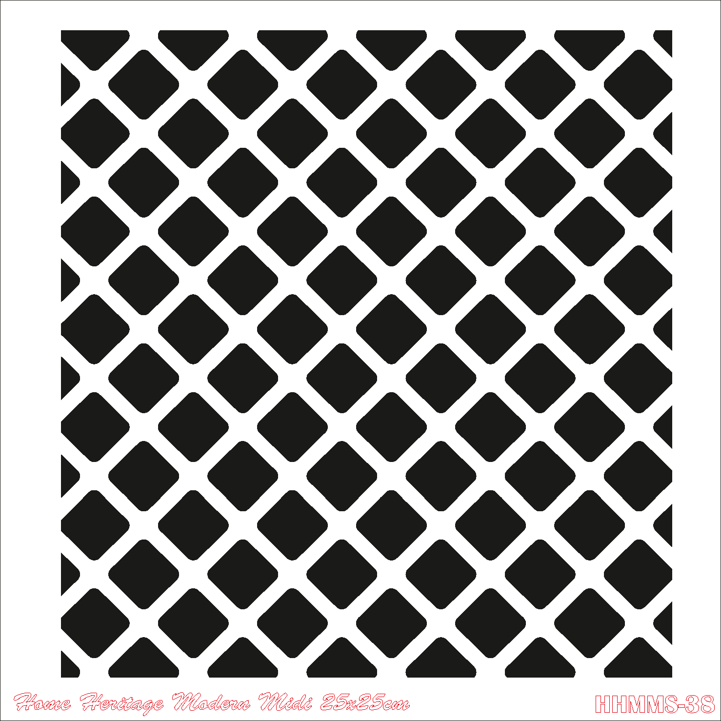 HOME HERITAGE MODERN MIDI 25X25CM HHMMS- 38